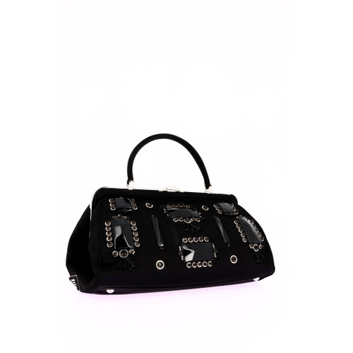 PRADA Nylon Black Satin Handbag Image 2