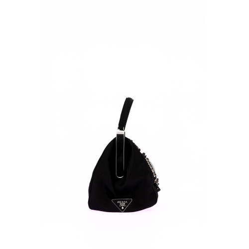PRADA Nylon Black Satin Handbag Image 3