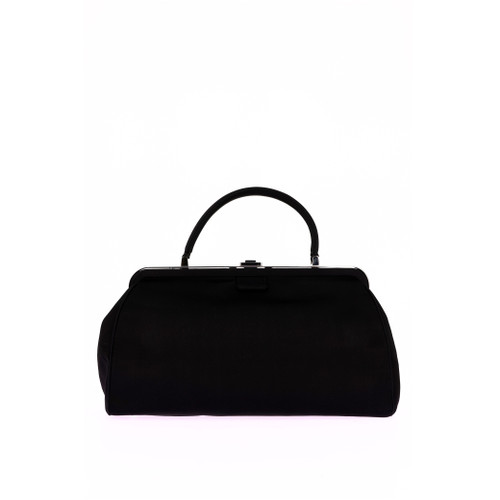 PRADA Nylon Black Satin Handbag Image 4