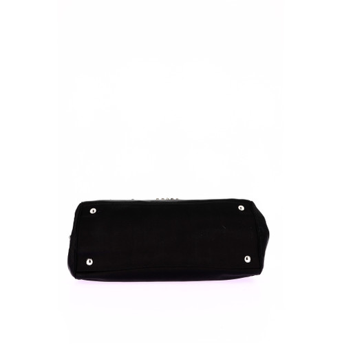 PRADA Nylon Black Satin Handbag Image 5