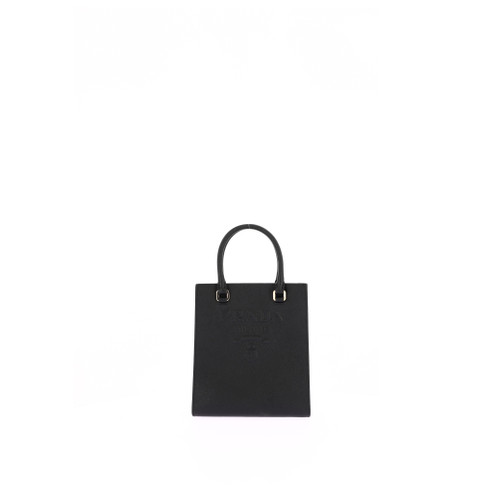 PRADA Black Leather Shoulder Bag Image 2