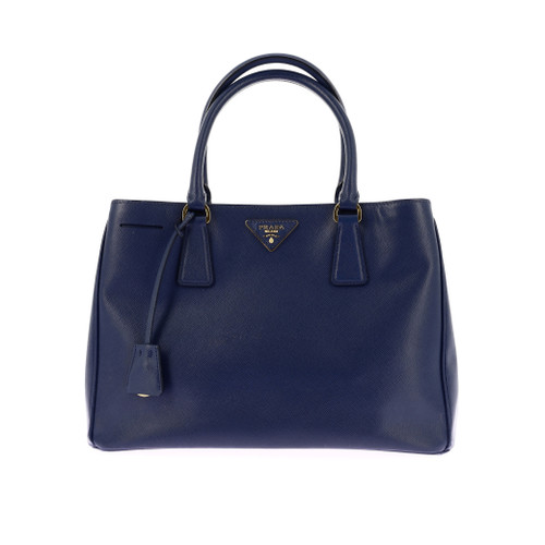 PRADA galleria Handbag Saffiano Leather Blue Image 1