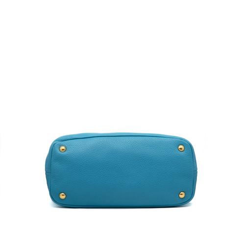 PRADA besace Leather Shoulder Bag Blue Image 6