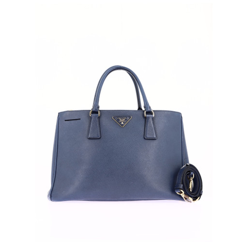 PRADA galleria classique handbag Leather Blue Image 1