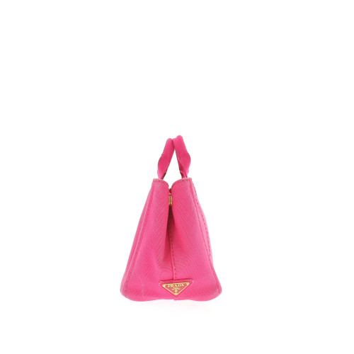PRADA canapa Shoulder Bag Pink Canvas Image 4