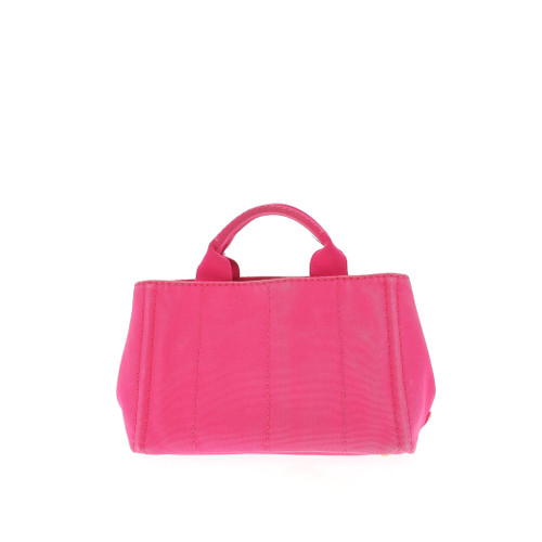 PRADA canapa Shoulder Bag Pink Canvas Image 5
