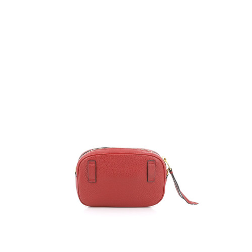 PRADA Modular Shoulder Bag Leather Burgundy Image 4