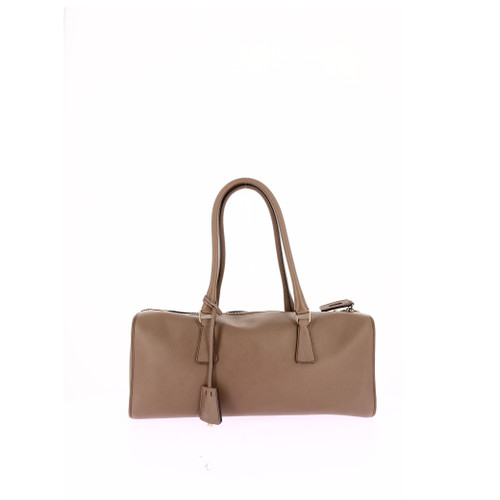 PRADA Brown Leather Shoulder Bag Image 1