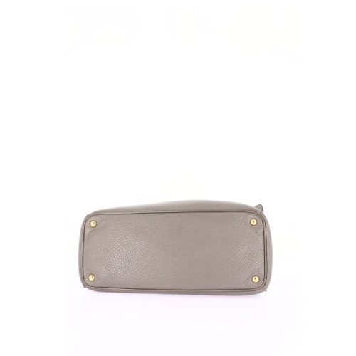 PRADA Handbag Leather Gray Image 5