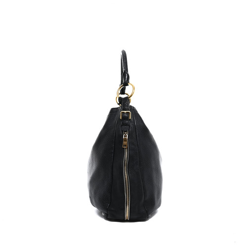 PRADA Leather Shoulder Bag Black Image 3