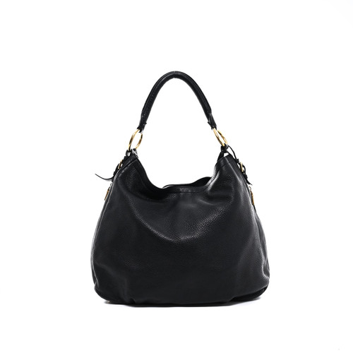 PRADA Leather Shoulder Bag Black Image 4