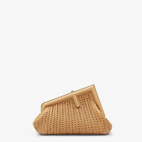 FENDI First Small  Interlaced Leather Bag