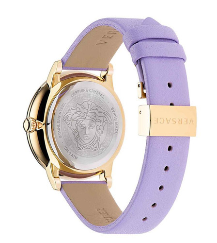 VERSACE La Medusa Quartz Lilac Dial Ladies Watch