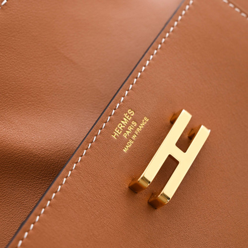 HERMÈS elan pocket t.m belt bag Leather Gold Image 6