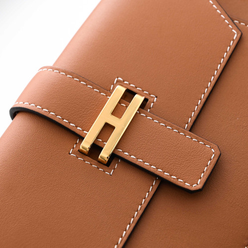 HERMÈS elan pocket t.m belt bag Leather Gold Image 7