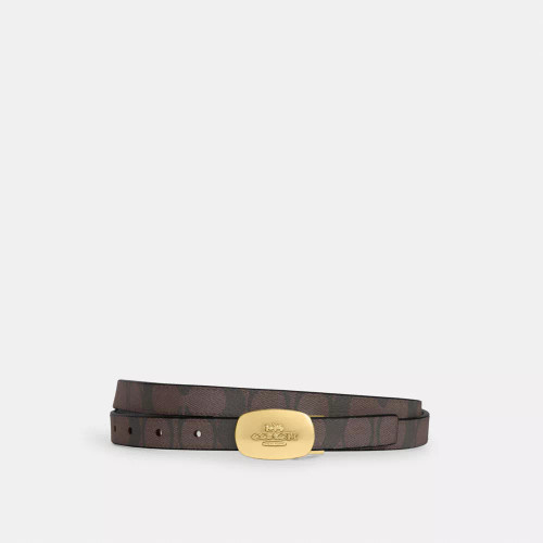 COACH Signature Buckle Cut To Size Reversible Eliza  Belt, 18 Mm