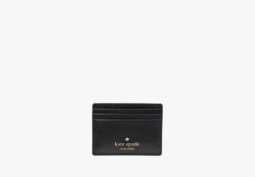 KATE SPADE Madison Small Slim Card Holder BLACK Image 10