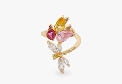 KATE SPADE Greenhouse Floral Wrap Ring PLEASE SELECT A SIZE Image 2