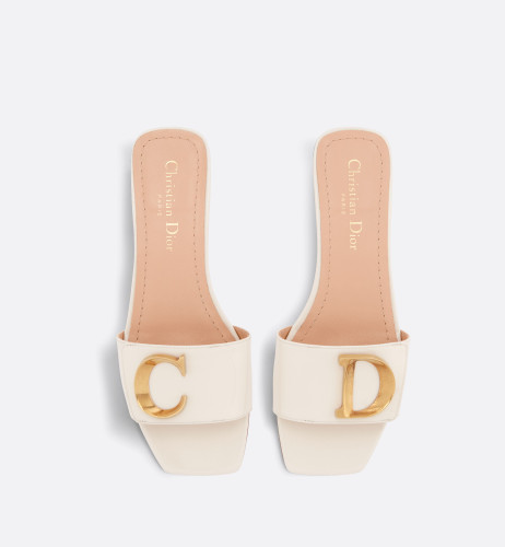 DIOR Mule It's Dior White Patent Calfskin