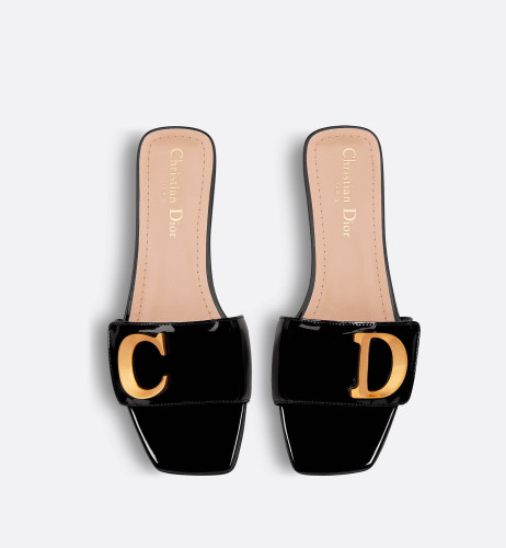 DIOR Mule It's Dior Black Patent Calfskin