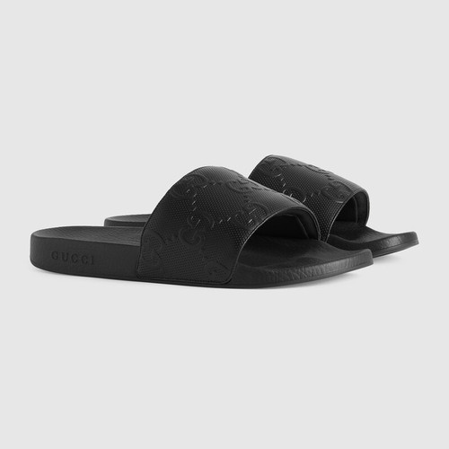 GUCCI Gg Mules For Men - Black