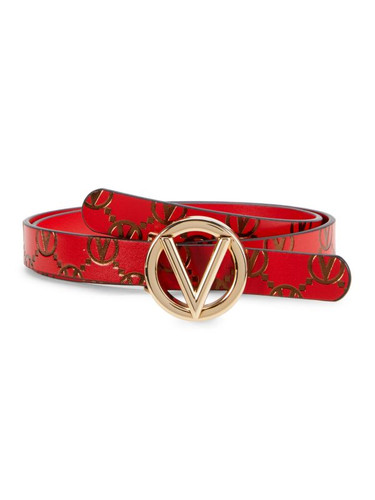 VALENTINO BY MARIO VALENTINO Logo Leather Belt RED Image 3