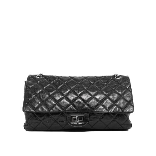 CHANEL shoulder bag 2.55 Black Iridescent Leather Image 5