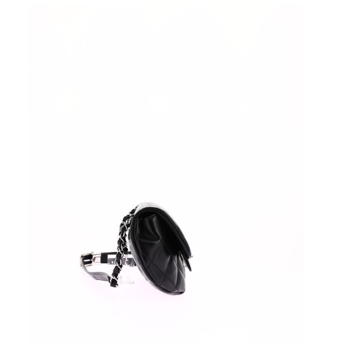 CHANEL Black Leather Belt Bag Image 3