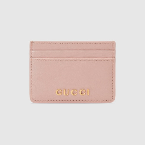 GUCCI Card Holder With Gucci Inscription