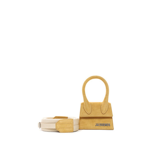 JACQUEMUS  Chiquito Jacquemus mini bag Suede effect leather Yellow