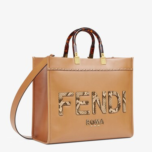 FENDI Sunshine Medium Bag - Light Brown