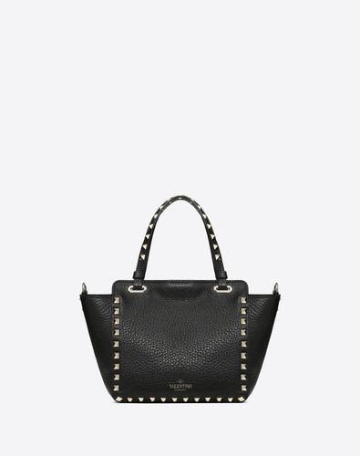 VALENTINO Mini Rockstud Grainy Calfskin Bag