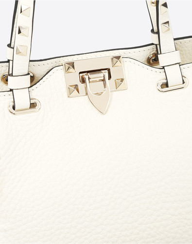 VALENTINO Mini Rockstud Grainy Calfskin Bag