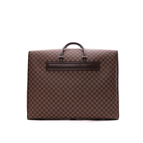 LOUIS VUITTON Maxi Brown Coated Canvas Travel Bag ( PRE-OWNED)