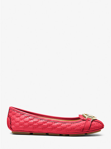 MICHAEL KORS Fulton Logo Embossed Moccasin DK SANGRIA Image 2