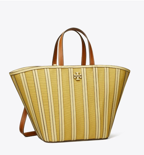 TORY BURCH McGraw Canvas Panel Carryall (Coming To Delhi)