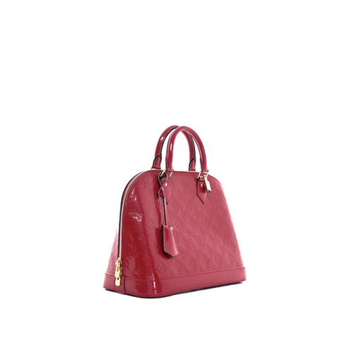 LOUIS VUITTON Alma PM Handbag  Patent Leather Monogram Red ( PRE-OWNED)