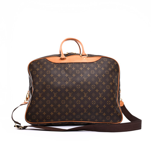 LOUIS VUITTON Soft Suitcase Travel Bag Brown Monogram Coated Canvas ( PRE-OWNED)