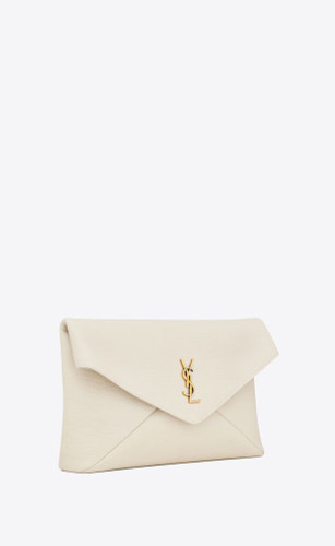 SAINT LAURENT Cassandre Large Envelope Pouch In Lambskin