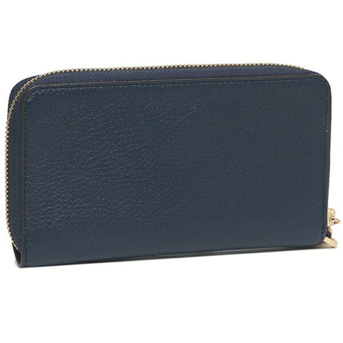 MICHAEL KORS  Jet Set Travel Leather Large Flat Multi-function Phone Wallet - Navy