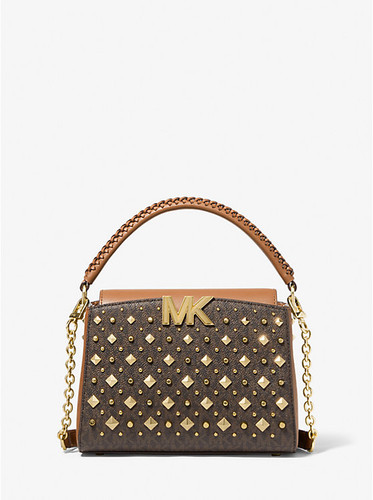 MICHAEL KORS Karlie Small Studded Logo Crossbody Bag  (2 Weeks Ship)