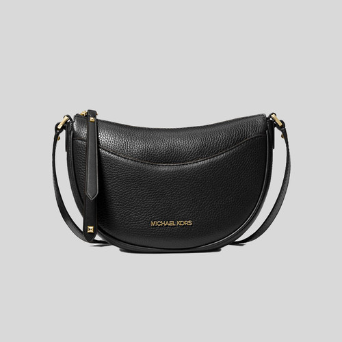 MICHAEL KORS Dover Small Leather Crossbody Bag - Black