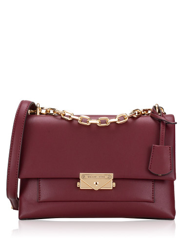 MICHAEL KORS  Cece Medium Faux Leather Shoulder Bag - Dark Cherry