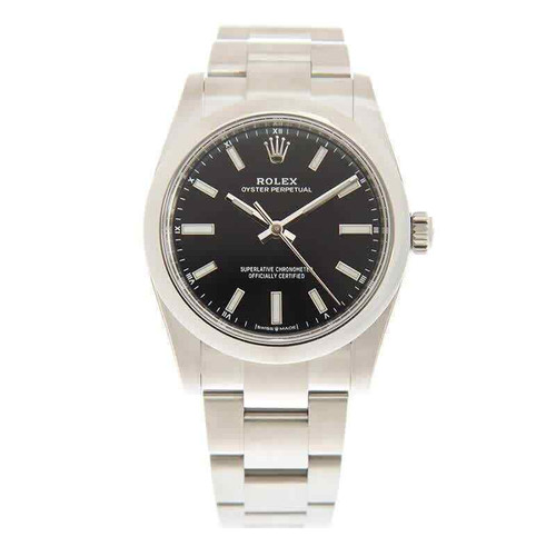ROLEXOyster Perpetual 34 Automatic Chronometer Black Dial Ladies Watch