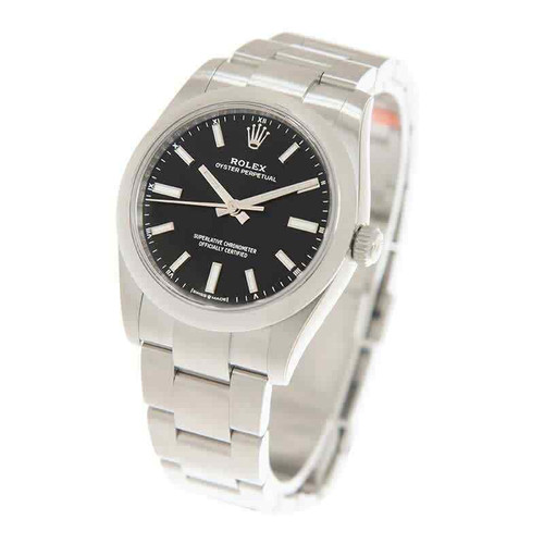 ROLEXOyster Perpetual 34 Automatic Chronometer Black Dial Ladies Watch