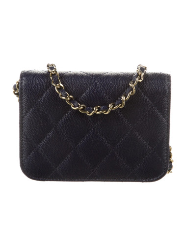 CHANEL Mini Quilted Wallet On Chain