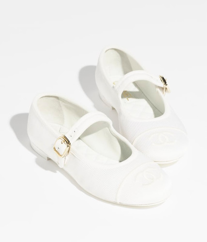 CHANEL Mary Janes - White