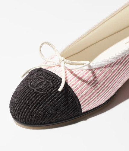 CHANEL Ballerinas Embroidered Fabric