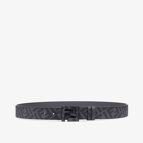 FF Belt Grey Leather Reversible Belt
