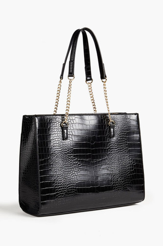 LOVE MOSCHINO Faux Croc-effect Leather Tote